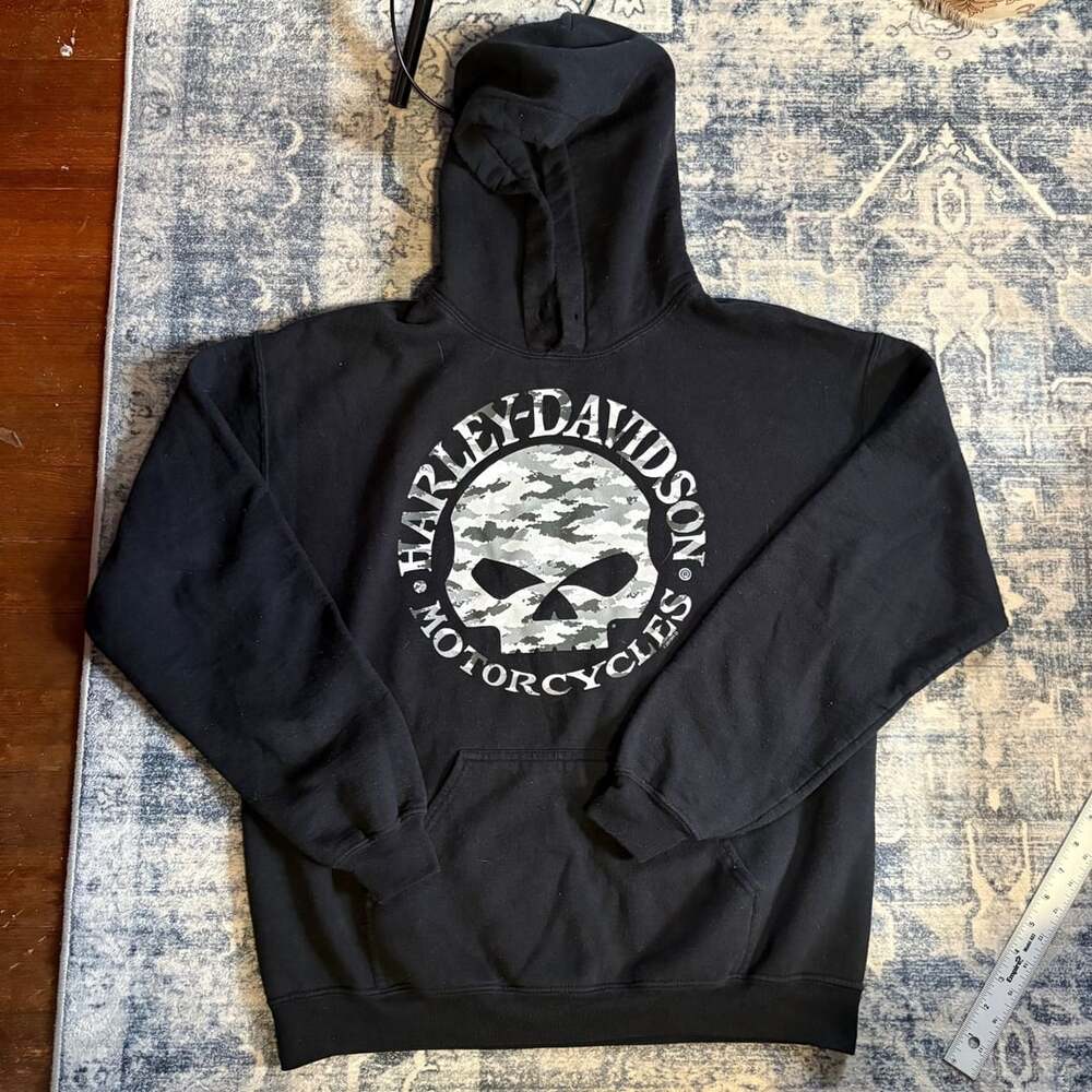 Harley Davidson Hoodie Size M Man O' War Lexington Kentucky Black